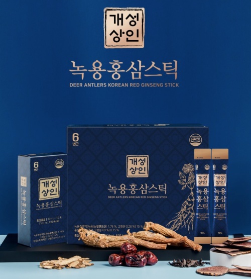 홍삼스틱 추천 5종 비교, 환절기 면역력 챙기는 법, 추석 설 명절 선물(정원삼,정관장,개성상인,종근당,풍년보감) 2 개성상인 녹용 홍삼 스틱 + 쇼핑백 제품사진