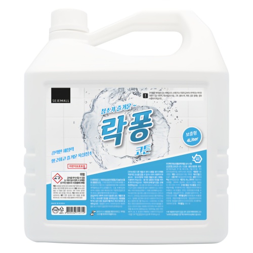 락퐁 욕실 청소세제 코튼향, 4L 제품사진