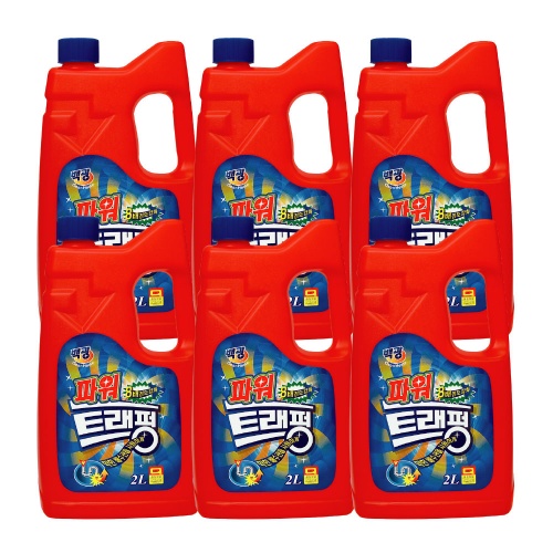 배수구 세정제 인기 판매량 TOP 5종 비교, 성분·안전성까지 총정리(홈스타,백광,펑크린,피죤,오늘의소비) 1 백광 파워 트래펑 배수구세정제, 2L, 6개 제품사진