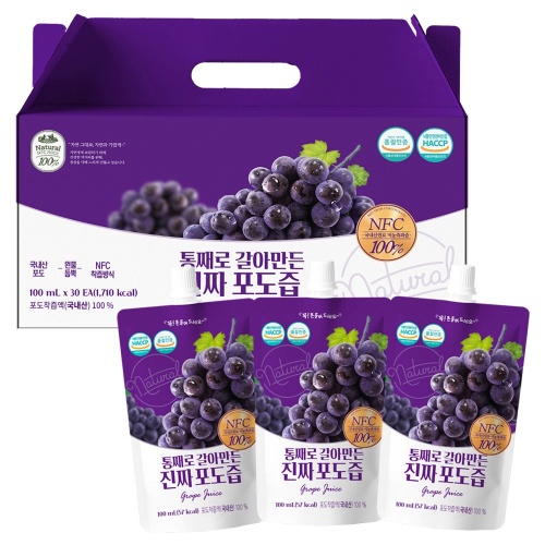 유기농마루 정품 국내산 통째로 갈아만든 진짜 포도즙 제품사진