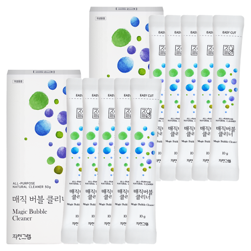 텀블러 세정제 뭐가 다를까? 발포 세척 클리너 인기 TOp 5종 비교 총정리(라이프홀릭,노블팜스,세이프,터블,자연그램) 5 자연그램 매직버블클리너 스틱 5p, 50g, 2개 제품사진