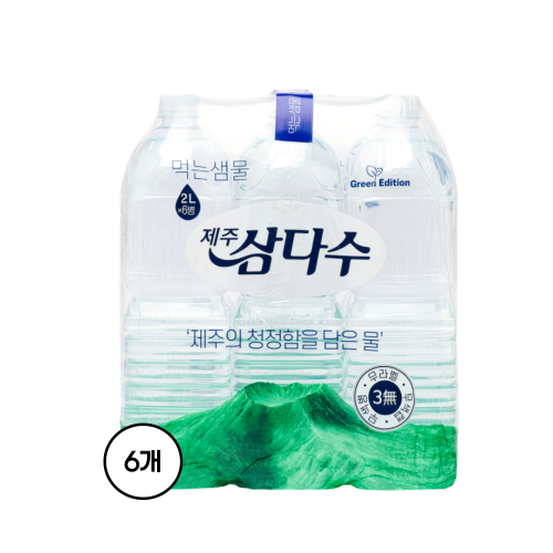 제주삼다수 그린 무라벨 제품사진