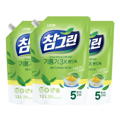 참그린 레몬 녹차 뽀드득 어드밴스 리필 제품사진