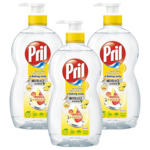 프릴 시크릿오브 베이킹소다 퓨어레몬향 주방세제, 700ml, 3개 제품사진