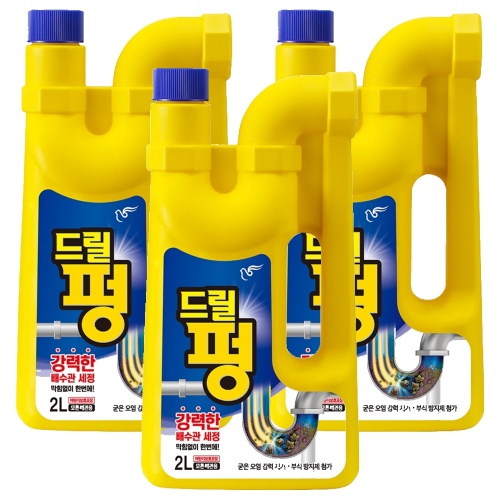 배수구 세정제 인기 판매량 TOP 5종 비교, 성분·안전성까지 총정리(홈스타,백광,펑크린,피죤,오늘의소비) 3 피죤 드릴펑, 2L, 3개 제품사진