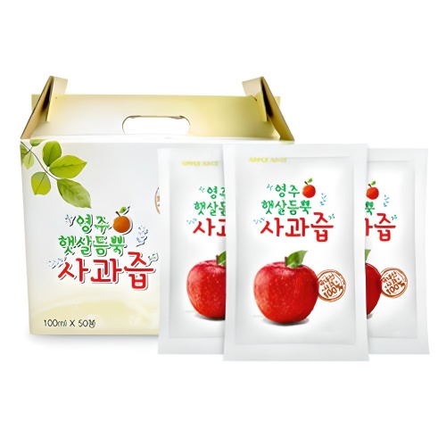 햇살듬뿍 사과즙 제품사진