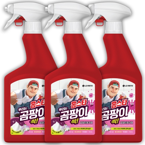 곰팡이 제거제 성분·효능·안전성 인기 판매량 TOP 6종 비교 총정리(홈스타,스페시핏,플레이클린,백화상점,유한락스,청정세상) 1 홈스타 뿌리는 곰팡이 싹 후로랄향 세정제, 750ml, 3개 제품사진