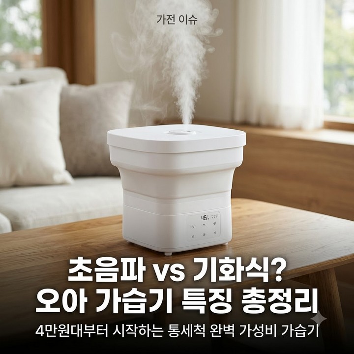 원룸 자취생 필수템, 오아 접이식 가습기 한 달 써보고 느낀 장단점