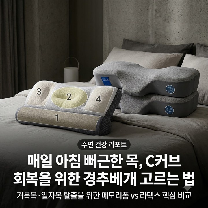 경추베개 추천 메모리폼 거북목 일자목 통증 장단점 비교 및 최저가 구매 가이드