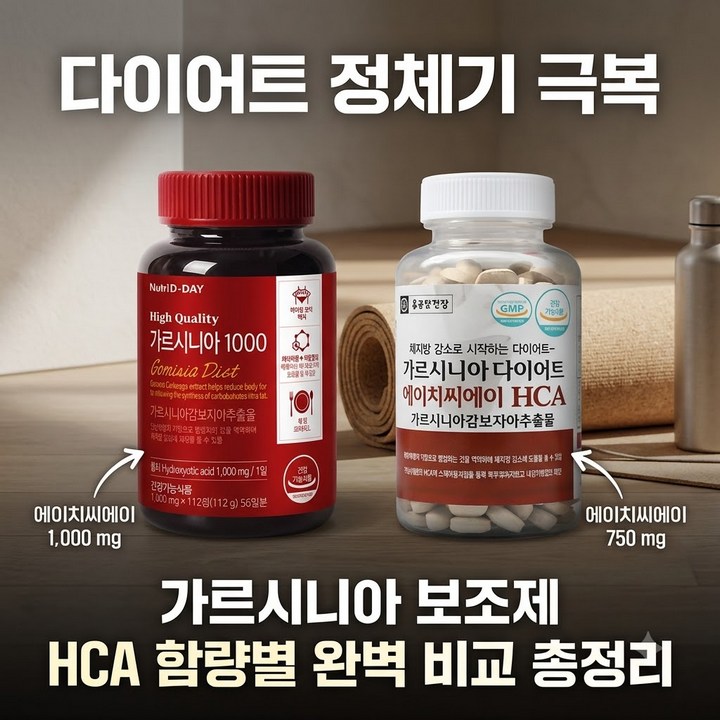 가르시니아 다이어트 보조제 추천 HCA 함량별 비교 총정리