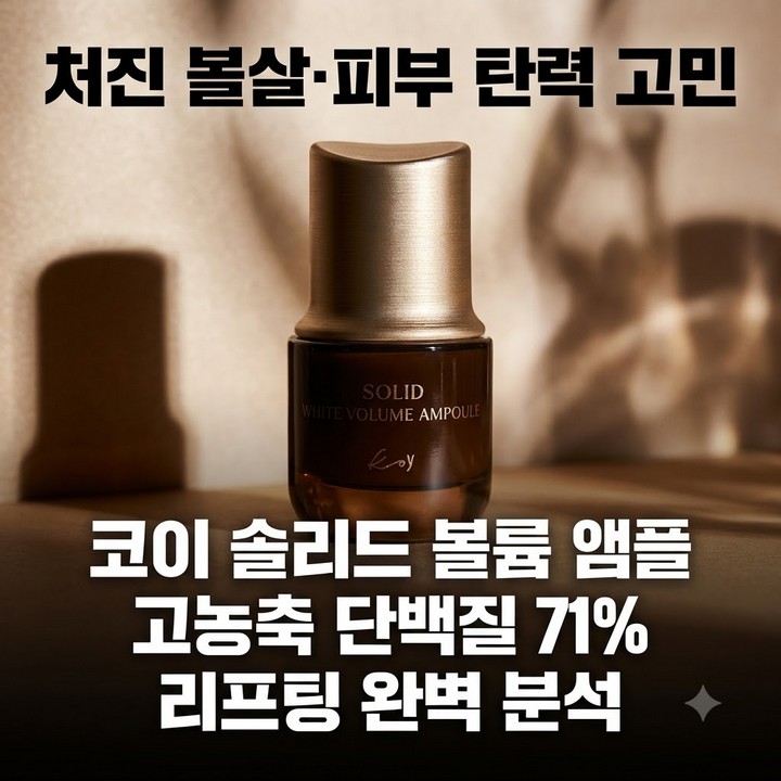 코이 솔리드 단백질 리프팅 믿쓰진 고현정 볼륨 앰플 분석