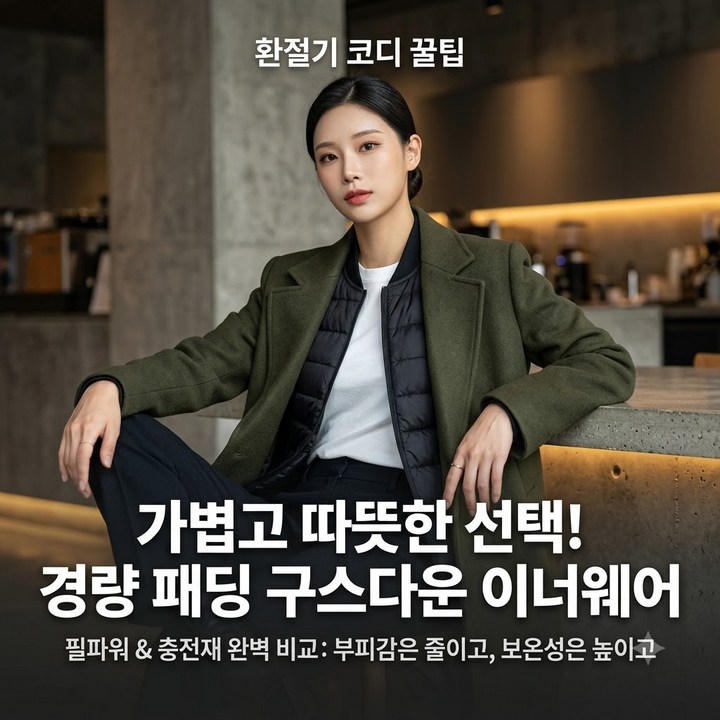 경량 패딩 추천 구스다운 이너웨어 휴대용 기능성 소재 정리