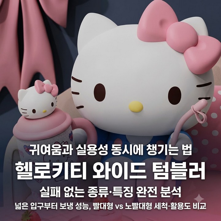 헬로키티 와이드 텀블러 종류, 특징 총정리