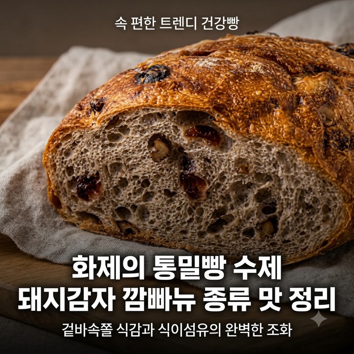 통밀빵 수제 돼지감자 깜빠뉴 제품사진1