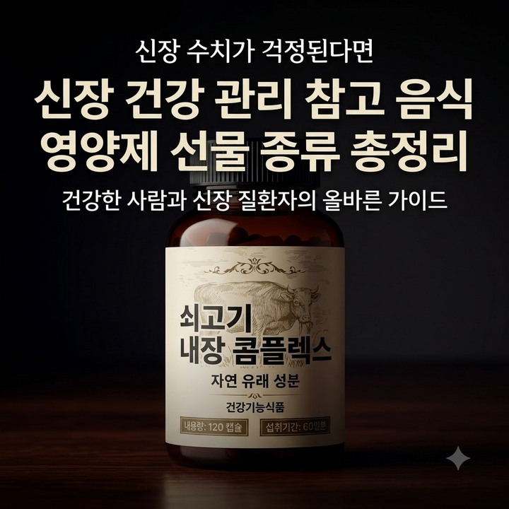 신장 건강 관리에 참고할 음식과 영양제, 선물 종류 총정리