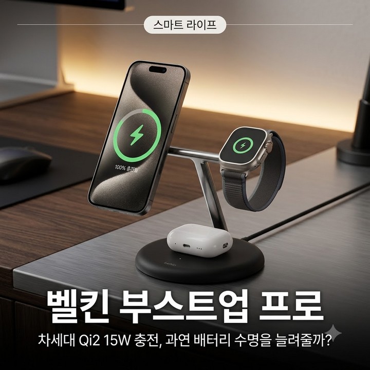 벨킨 부스트업 프로 Qi2 3in1 마그네틱 무선 충전 스탠드 총정리