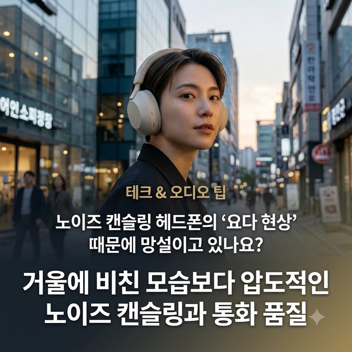 소니 WH-1000XM5 블루투스 노이즈캔슬링 헤드폰, 요다현상 때문에 망설여진다면!