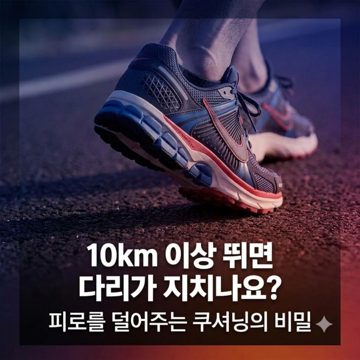 마라톤 러너를 위한 장거리 피로 잡는 쿠셔닝화(나이키 보메로)
