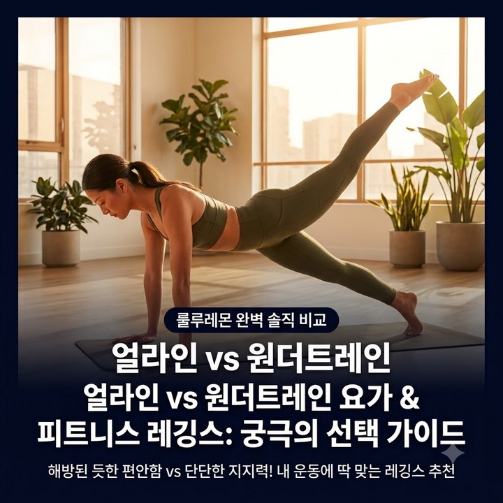 룰루레몬 얼라인 vs 원더트레인, 헬스 vs 요가 레깅스 선택 고민이라면