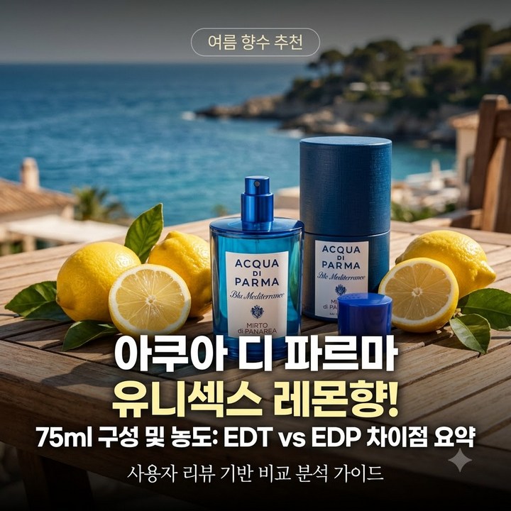 EDT와 EDP 차이 디스커버리 세트, 김우빈 향수 아쿠아 디 파르마 구매 가이드
