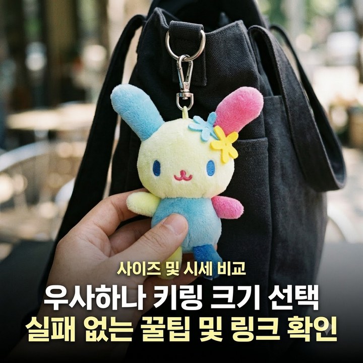 가방에 달기 좋은 우사하나 키링 크기별 고르는 법, 8cm부터 16cm까지 총정리