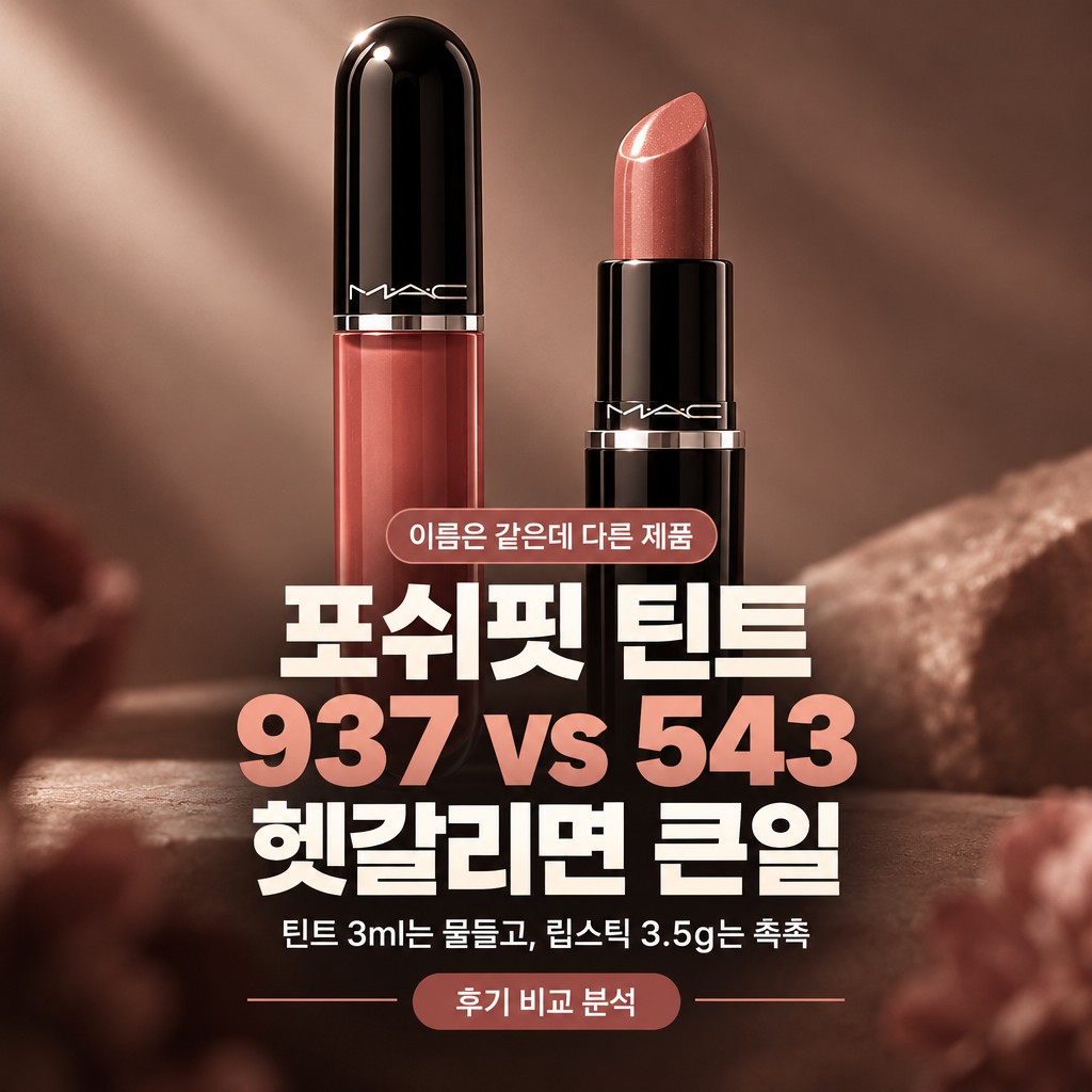 맥 포쉬핏 허그미 틴트 립스틱 차이 비교 후기 제품 이미지