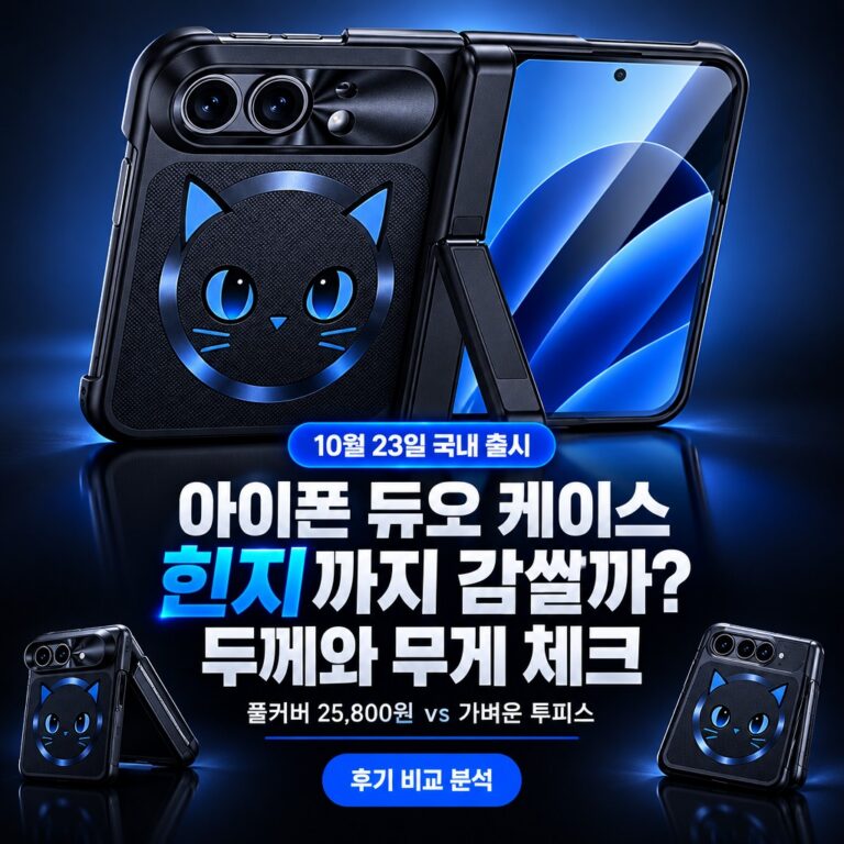 아이폰 18 듀오 폴더블 케이스 필름 색상 실물 무게 가격 후기