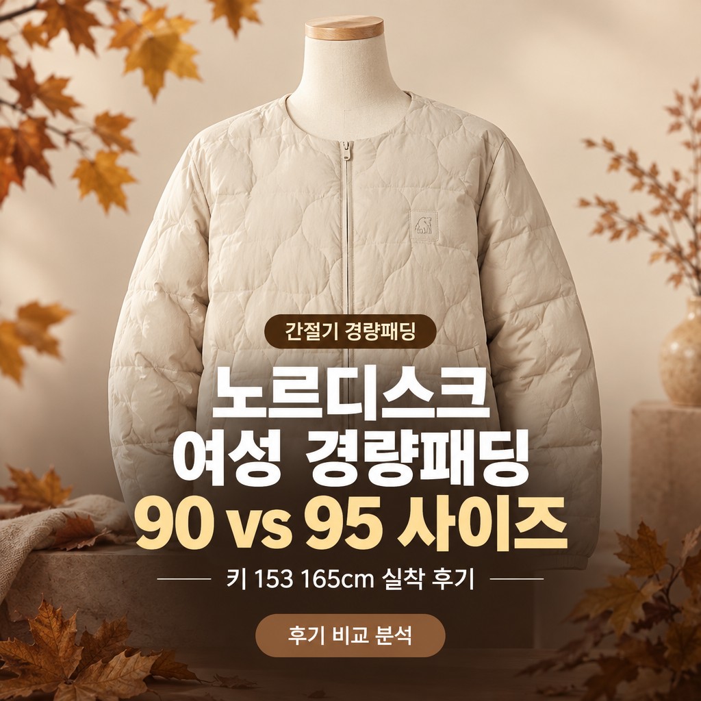 노르디스크 경량패딩 여성 조끼 사이즈 베이즈 종류 추천 후기 제품 이미지